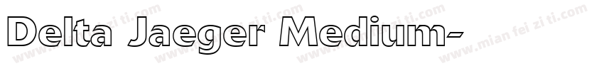 Delta Jaeger Medium字体转换